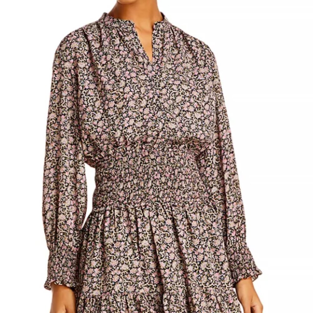 La Vie by Rebecca Taylor Claudine Floral Print Dress